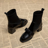 【新作早割11/4まで】クラシカルリボンソックスブーツ01530