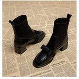 【新作早割11/4まで】クラシカルリボンソックスブーツ01530