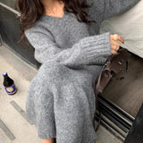 ニットロングスカートセットアップ01309