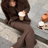 ニットロングスカートセットアップ01309