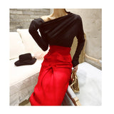 【送料無料】ハイウエストAラインスカート01132