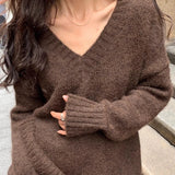 ニットロングスカートセットアップ01309