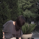ランタンスリーブ半袖Tシャツ01425