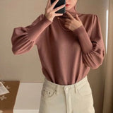 パフロングスリーブニットセーター00890