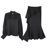 【期間限定価格10/30まで】サテンエレガントセットアップ00221