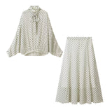 【新作早割4/21まで】クラシカルドットセットアップ 01607