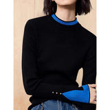 【新作早割12/30まで】レイヤード風バイカラーニットトップス01552