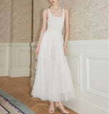 【新作早割12/30まで】ジュエルボタンツイードジャケット＆レースボリュームスカート01554