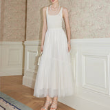 【新作早割12/30まで】ジュエルボタンツイードジャケット＆レースボリュームスカート01554