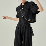 【新作早割4/14まで】エンボスショートセットアップ01604