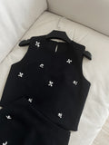 【限定価格6/4まで】ビジューポイントノースリーブセットアップ 01613