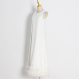 【新作早割4/14まで】バックリボンフェザードレス01603