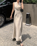 【新作早割4/21まで】ラップデザインVネックワンピース 01609