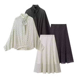 【新作早割4/21まで】クラシカルドットセットアップ 01607