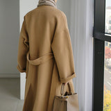 【新作早割11/18まで】ノーカラーロングコート01535