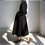 【新作早割11/18まで】ノーカラーロングコート01535