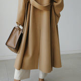 【新作早割11/18まで】ノーカラーロングコート01535