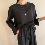 【新作早割11/25まで】エレガントトップス＆ストレートパンツ00896