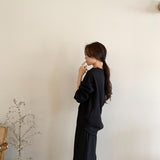 【新作早割11/25まで】エレガントトップス＆ストレートパンツ00896