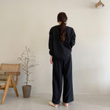 【新作早割11/25まで】エレガントトップス＆ストレートパンツ00896