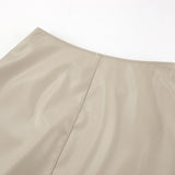 【新作早割11/25まで】ストレートシルエットレザースカート01540