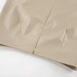 【新作早割11/25まで】ストレートシルエットレザースカート01540