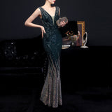 【新作早割12/2まで】オーロラグリッターマーメイドドレス01541