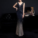 【新作早割12/2まで】オーロラグリッターマーメイドドレス01541