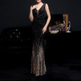 【新作早割12/2まで】オーロラグリッターマーメイドドレス01541