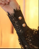 【新作早割12/9まで】シアーレーススレンダードレス01544