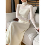 シアースリーブタートルニットワンピース01545