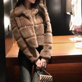 【新作早割12/23まで】ラインデザインフェイクファーコート01550