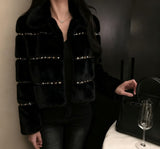 【新作早割12/23まで】ラインデザインフェイクファーコート01550