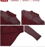 【新作早割12/30まで】シアーネックマーメイドラインワンピース01551