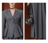 【新作早割12/30まで】エレガントペプラムジャケット＆スカート01553