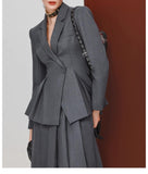 【新作早割12/30まで】エレガントペプラムジャケット＆スカート01553