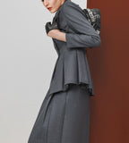 【新作早割12/30まで】エレガントペプラムジャケット＆スカート01553