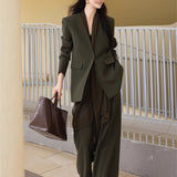 【新作早割1/27まで】モードテーラードセットアップ（スカーフ付き）01566