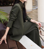 【新作早割1/27まで】モードテーラードセットアップ（スカーフ付き）01566