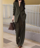 【新作早割1/27まで】モードテーラードセットアップ（スカーフ付き）01566