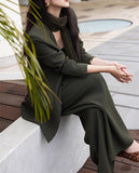 【新作早割1/27まで】モードテーラードセットアップ（スカーフ付き）01566