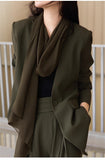 【新作早割1/27まで】モードテーラードセットアップ（スカーフ付き）01566