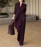 【新作早割1/27まで】モードテーラードセットアップ（スカーフ付き）01566