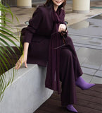 【新作早割1/27まで】モードテーラードセットアップ（スカーフ付き）01566