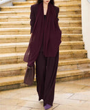 【新作早割1/27まで】モードテーラードセットアップ（スカーフ付き）01566