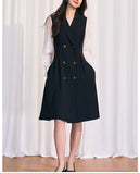 【新作早割2/10まで】テーラード風ドッキングワンピース01572