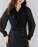 【新作早割2/10まで】シアーボウタイドッキングワンピース01573