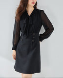 【新作早割2/10まで】シアーボウタイドッキングワンピース01573