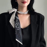 【5周年記念！合計10,000円以上ご購入者対象プレゼント商品】パールネックレス兼スカーフ