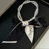 【5周年記念！合計10,000円以上ご購入者対象プレゼント商品】パールネックレス兼スカーフ